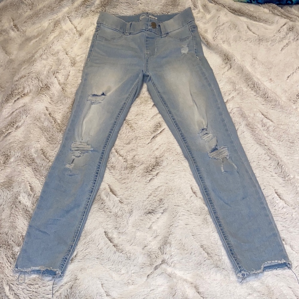 Girls denim skinny jeans